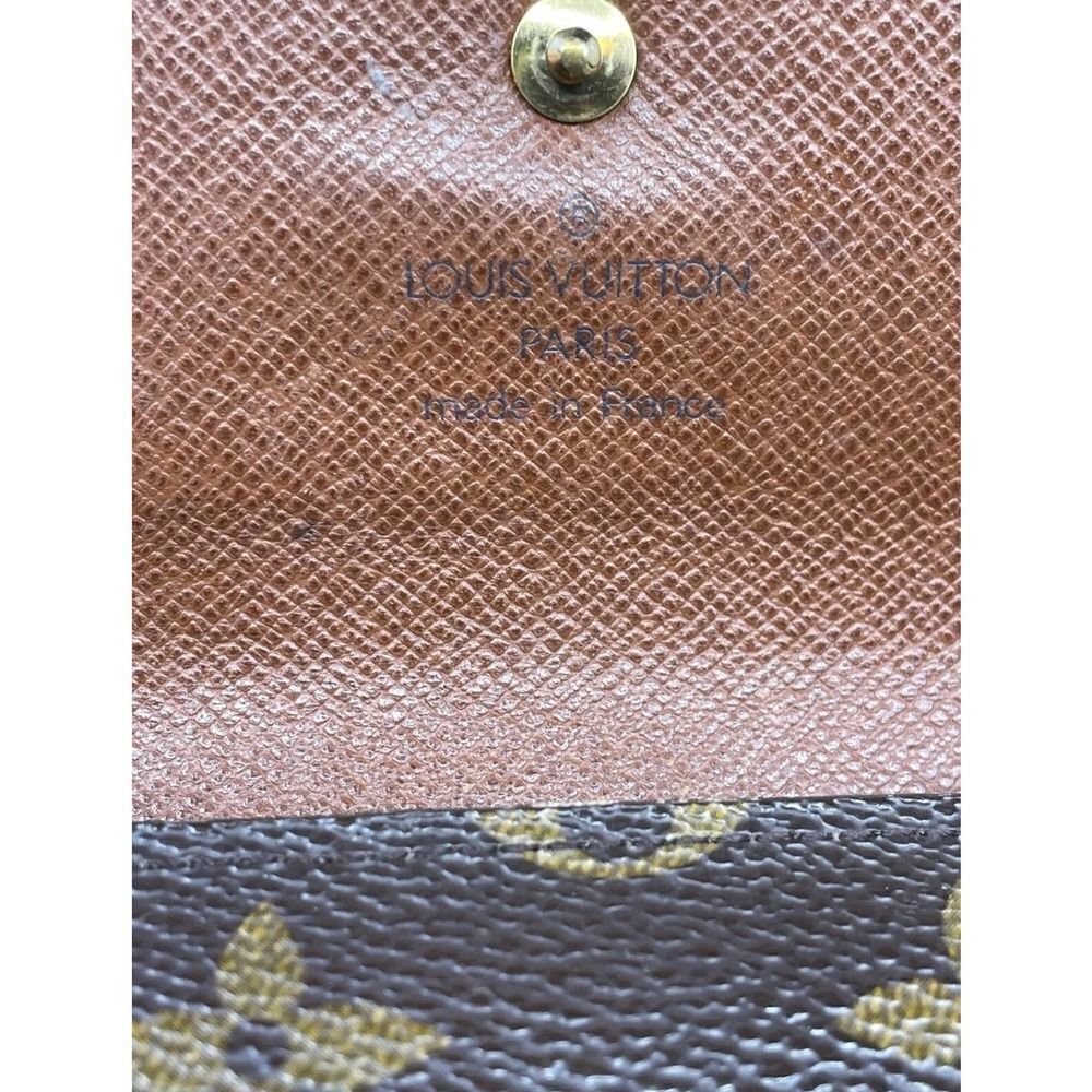 LOUIS VUITTON Monogram Canvas Leather Etui Papiers Trifold Wallet . SP1001 - Picture 6 of 10